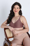 Zivame Freeform Padded Non Wired 3/4th Coverage Tshirt Bra - Dark Brown — thumbnail 5